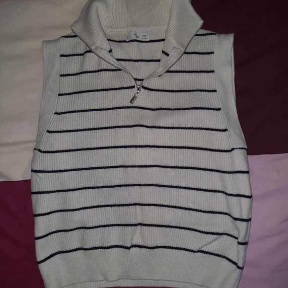 striped sleeveless sweater Mango - Picture 1 of 2